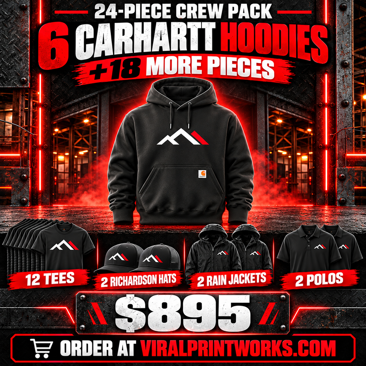 Carhartt 24-piece crew pack